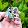 Y'all Need Jesus? Retractable Glitter Badge Reel for Nurses - Funny RN ID Holder Night Shift Gift
