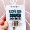 Let's do Dr*gs Med pass Funny Glitter Badge Reel, Nurse Badge Reel, Med Tech ID Holder,  Retractable Badge, Pharmacy Badge Reel