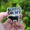 Always on my BS,  Funny Badge reel, RN ID Holder, Retractable Acrylic Badge Reel, Nurse Gift, Night Shift, Stocking Stuffer