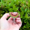 Watermelon Badge Reel, Cute Glitter Badge Reel, Retractable Badge Reel, Interchangeable Badge Reel