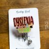 Dyslexia Squad Badge Reel, ID Holder, Interchangeable Badge Reel, Teacher Gift, dyslexia awareness