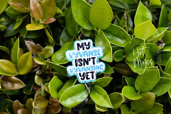 My Vyvanse isn't Vyvansing Yet Funny Badge Reel, Retractable Acrylic Badge Reel, Nurse Gift, Office ID Holder, Custom Badge Reel