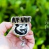 Possum Aur Naur, Funny Badge reel, RN ID Holder, Retractable Acrylic Badge Reel, Nurse Gift, Night Shift