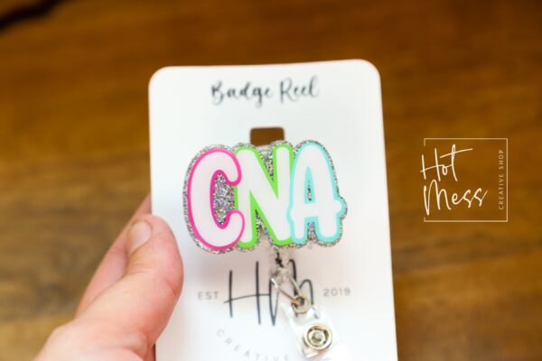CNA Badge Reel, Certified Nursing Assistant Retractable ID, CNA Gift, Medical Badge reel, Custom Badge Reel