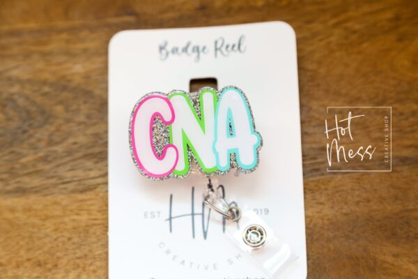 CNA Badge Reel, Certified Nursing Assistant Retractable ID, CNA Gift, Medical Badge reel, Custom Badge Reel