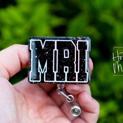 MRI Badge Reel, Cute Nurse Badge Reel, radiology badge reel, Retractable Acrylic Badge Reel, Nurse Gift, Night Shift