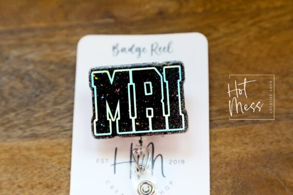 il_fullxfull.6045134406_i74h MRI Badge Reel, Cute Nurse Badge Reel, radiology badge reel, Retractable Acrylic Badge Reel, Nurse Gift, Night Shift