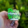 Merry Christmas ya filthy animal Badge Reel, Christmas Badge Reel, Teacher Badge Reel, Retractable ID Holder, Interchangeable