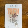 Tech Life Badge Reel, lab tech life badge ID, Retractable ID, Lanyard Badge Holder Badge Reel