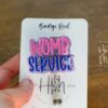 Womb Service, Nurse ID Holder, Funny Badge Reel, Midwife Badge holder, Labor and Delivery Badge Reel