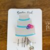 il_fullxfull.6049841555_9vya Wedding Cake Badge Reel, Cute Bakery Badge Reel, Retractable Badge Reel, Interchangeable Badge Reel