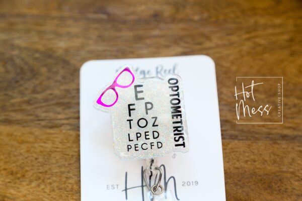 il_fullxfull.6074994819_51gd Eye Doctor Badge Reel, Optometrist, Doctor Office, optometry badge reel,ID Holder, Retractable Badge Reel, Interchangeable Badge