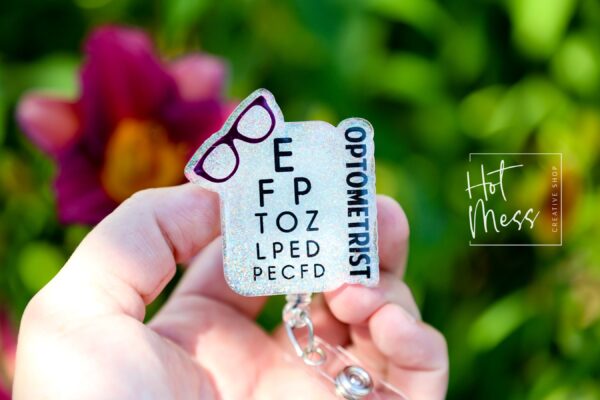 il_fullxfull.6074994821_9c2b Eye Doctor Badge Reel, Optometrist, Doctor Office, optometry badge reel,ID Holder, Retractable Badge Reel, Interchangeable Badge