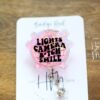Lights Camera B*tch Smile Disco Ball Funny Badge reel, RN ID Holder, Retractable Acrylic Badge Reel, Nurse Gift, Night Shift
