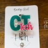 CT Tech, Nurse ID Holder, Funny Badge Reel