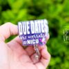 il_fullxfull.6090918185_699y Due Dates are overrated, NICU Badge Reel, Funny Badge Reel, Post Partum ID Holder, Retractable Acrylic Badge Reel, Nurse Gift