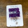 Fight like a Preemie Badge Reel, Oncology Badge Reel, Nurse ID Holder, NICU Badge Reel,  pediatric nurse Lanyard, preemie awareness