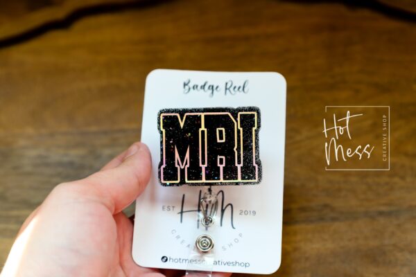 il_fullxfull.6093205937_g3ue MRI Badge Reel, Cute Nurse Badge Reel, radiology badge reel, Retractable Acrylic Badge Reel, Nurse Gift, Night Shift