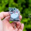 First of all I'm a delight Funny Badge Reel, Possum RN ID Holder, Retractable Badge Reel, Nurse Gift, Office ID Holder, Stocking Stuffer