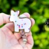 il_fullxfull.6118401883_3obn Animal Cookie Badge Reel, Cute Glitter Badge Reel, Retractable Badge Reel, Interchangeable Badge Reel, cookie badge reel