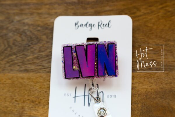il_fullxfull.6118421151_ra9q Licensed Vocational Nurse Badge Reel, LVN Badge Holder, vocational nurse ID holder