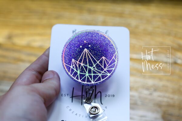 Mountain Badge Reel, Librarian Badge Reel, Retractable Badge Reel, Interchangeable Badge Reel, Book Lovers, Booktok