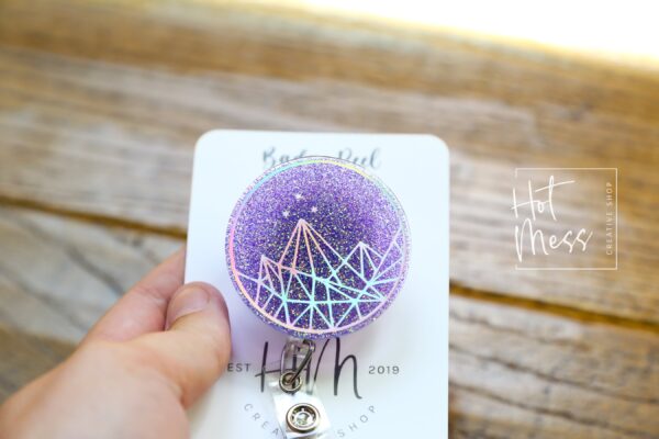 Mountain Badge Reel, Librarian Badge Reel, Retractable Badge Reel, Interchangeable Badge Reel, Book Lovers, Booktok