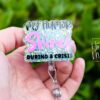 My Humor Shines During a crisis, Funny Badge reel, RN ID Holder, Retractable Acrylic Badge Reel, Nurse Gift, Night Shift, ED Lanyard