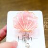 Seashell badge reel, Mermaid badge reel, Retractable Acrylic Badge Reel, Nurse Gift, Teacher badge reel