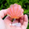 Seashell badge reel, Mermaid badge reel, Retractable Acrylic Badge Reel, Nurse Gift, Teacher badge reel