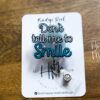 Don't tell me to smile Badge Reel, RN id Holder, Retractable Acrylic Badge Reel, Nurse Gift, Funny Badge Reel
