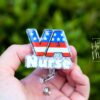 VA Nurse Badge Reel, Nurse Badge Reel, ID Holder, ICU Nurse, Retractable Badge, veterans affairs, Stocking Stuffer