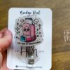 You take my breath Away Funny Badge Reel, Inhaler Badge Reel, Retractable ID Holder, Interchangeable, Glitter Badge Reel,