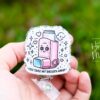 You take my breath Away Funny Badge Reel, Inhaler Badge Reel, Retractable ID Holder, Interchangeable, Glitter Badge Reel,