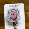 You take my breath Away Funny Badge Reel, Inhaler Badge Reel, Retractable ID Holder, Interchangeable, Glitter Badge Reel,