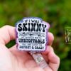 If I was Skinny Badge Reel, RN id Holder, Retractable Acrylic Badge Reel, Nurse Gift, Funny Badge Reel