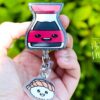 Soy Sauce Sushi Badge Reel, Funny Badge Reel, Waitress Badge Reel, Retractable ID Holder, Food Badge Reels, kawaii badge reel