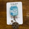 Cookies and Milk Badge Reel, Funny Badge Reel, Waitress Badge Reel, Retractable ID Holder, Food Badge Reels, kawaii badge reel