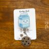 Cookies and Milk Badge Reel, Funny Badge Reel, Waitress Badge Reel, Retractable ID Holder, Food Badge Reels, kawaii badge reel