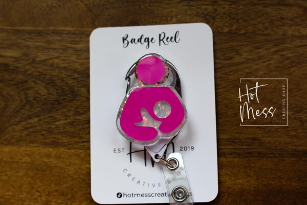Lactation Consultant Badge Reel, Nurse Badge Reel, Retractable Badge Reel, Interchangeable Badge Reel
