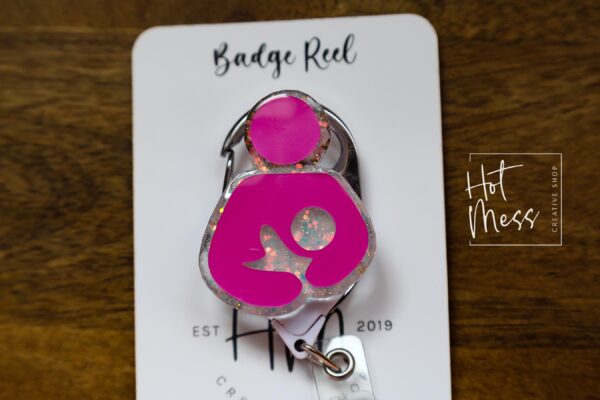 Lactation Consultant Badge Reel, Nurse Badge Reel, Retractable Badge Reel, Interchangeable Badge Reel