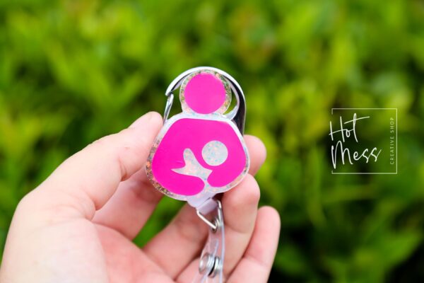 Lactation Consultant Badge Reel, Nurse Badge Reel, Retractable Badge Reel, Interchangeable Badge Reel