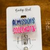 Admissions Coordinator Badge Reel, Admissions Badge Reel, Funny Badge Reel, Retractable Badge Reel, Interchangeable, Stocking Stuffer