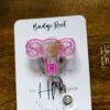 3D Uterus with baby Badge Reel, Retractable Badge Reel, Interchangeable Badge Reel, whnp badge reel