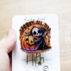 Spooky All Year Badge Reel, Halloween Badge Reel,  Halloween ID Holder, Interchangeable badge reel