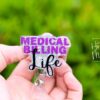 Medical Billing Badge Reel, Accounting ID Holder, Funny Badge Holder, Interchangeable Retractable Reel