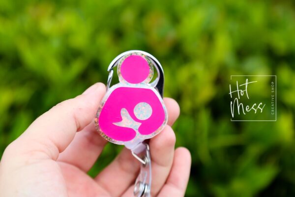 Lactation Consultant Badge Reel, Nurse Badge Reel, Retractable Badge Reel, Interchangeable Badge Reel