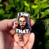 I saw that Badge Reel, RN id Holder, Jesus Retractable Acrylic Badge Reel, Nurse Gift, Night Shift, Funny Badge Reel, Glitter id holder