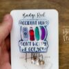 Accident Huh? Funny Badge Reel, Retractable Acrylic Badge Reel, EMS, EMT, ER Nurse, Night Shift