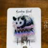 Anxious Possum, Funny Badge reel, RN ID Holder, Retractable Acrylic Badge Reel, Nurse Gift, Night Shift